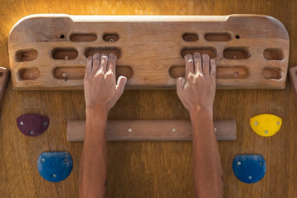 Hangboard training boulderen